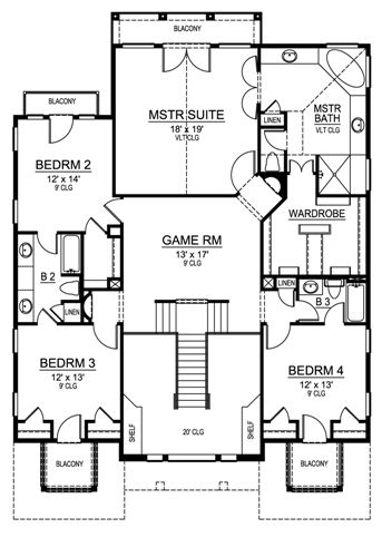 Mission Style Home Plan for Family - 4523